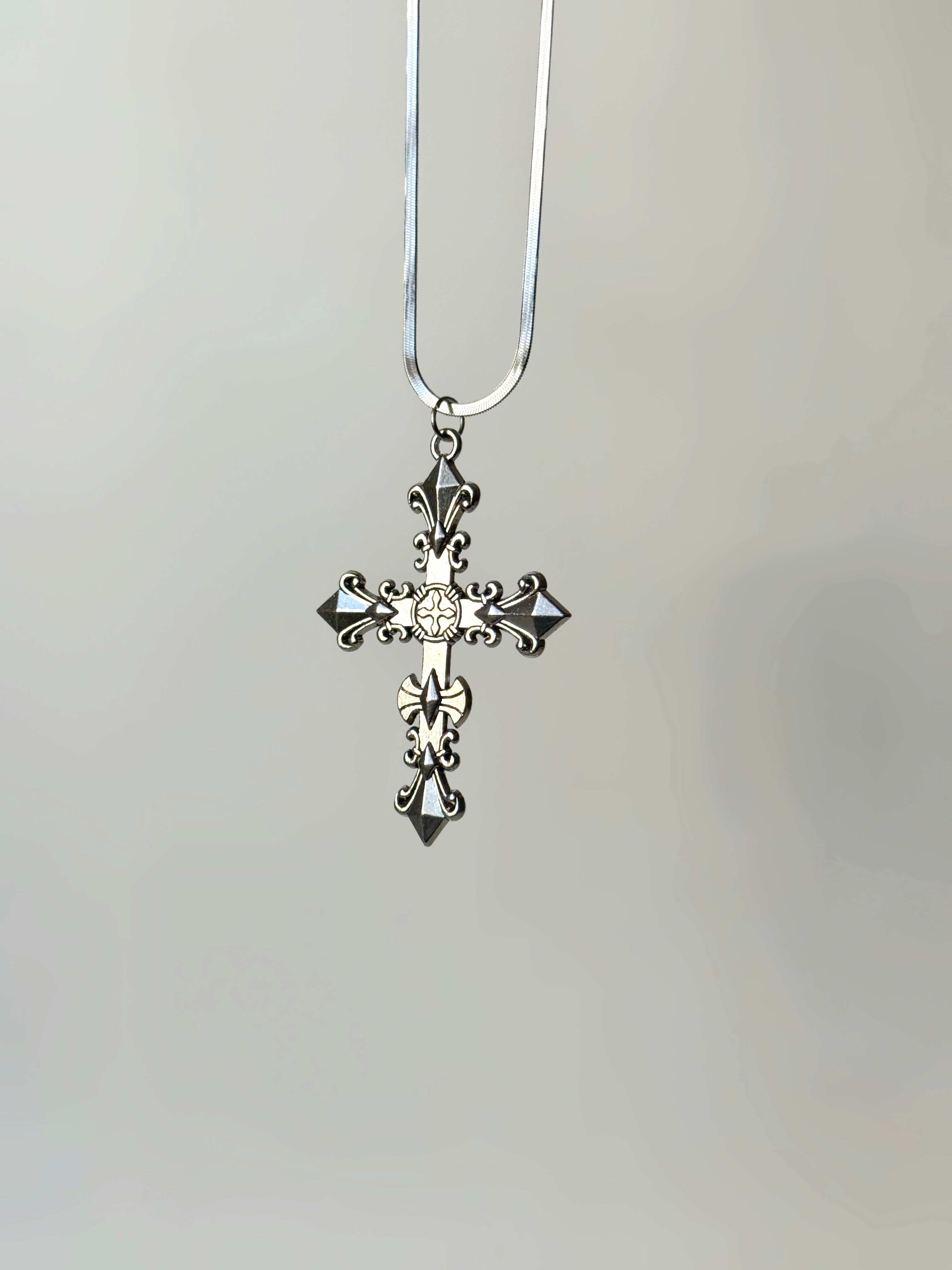 Gothic cross pendant