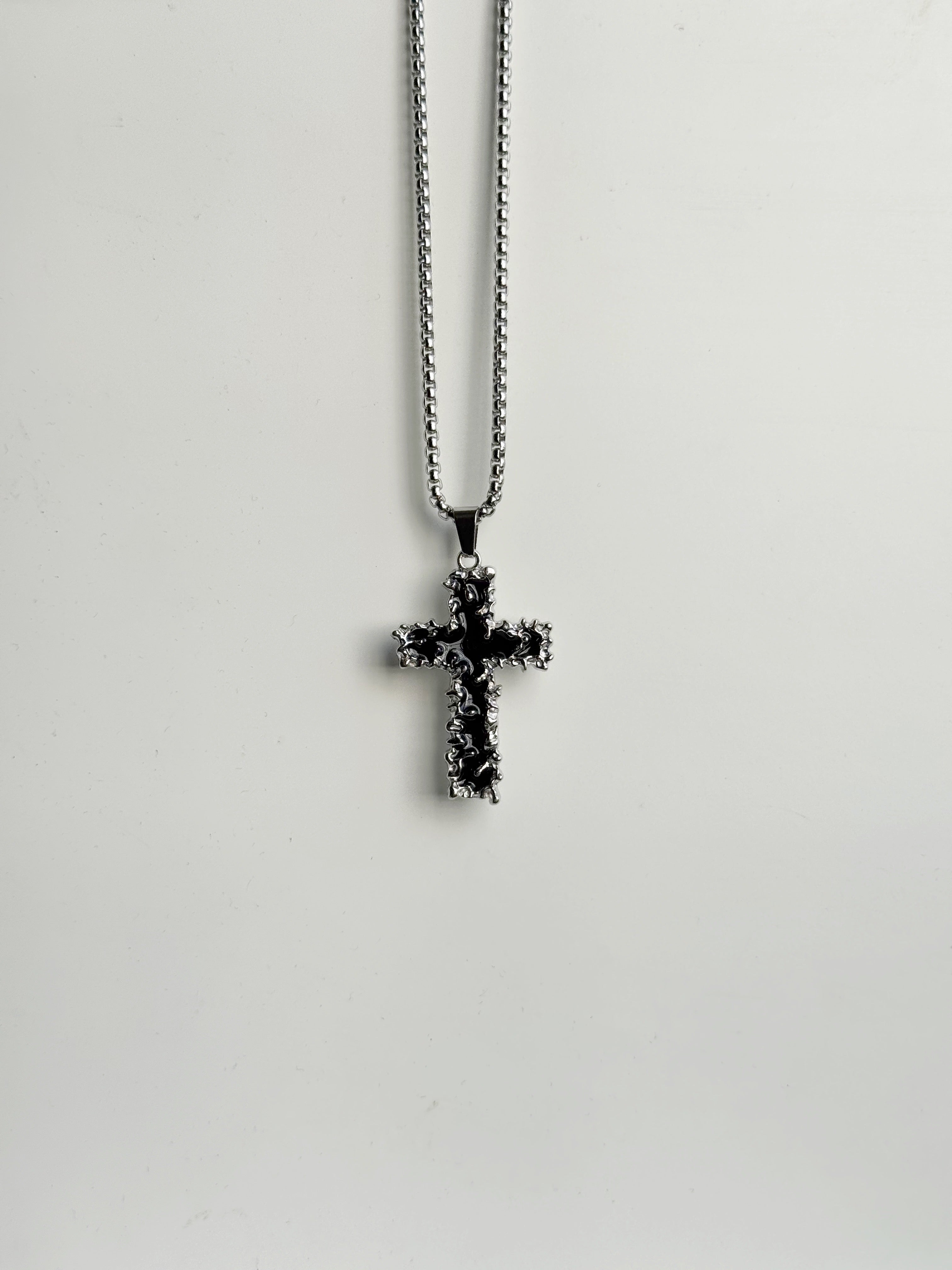 Gothic cross pendant chain