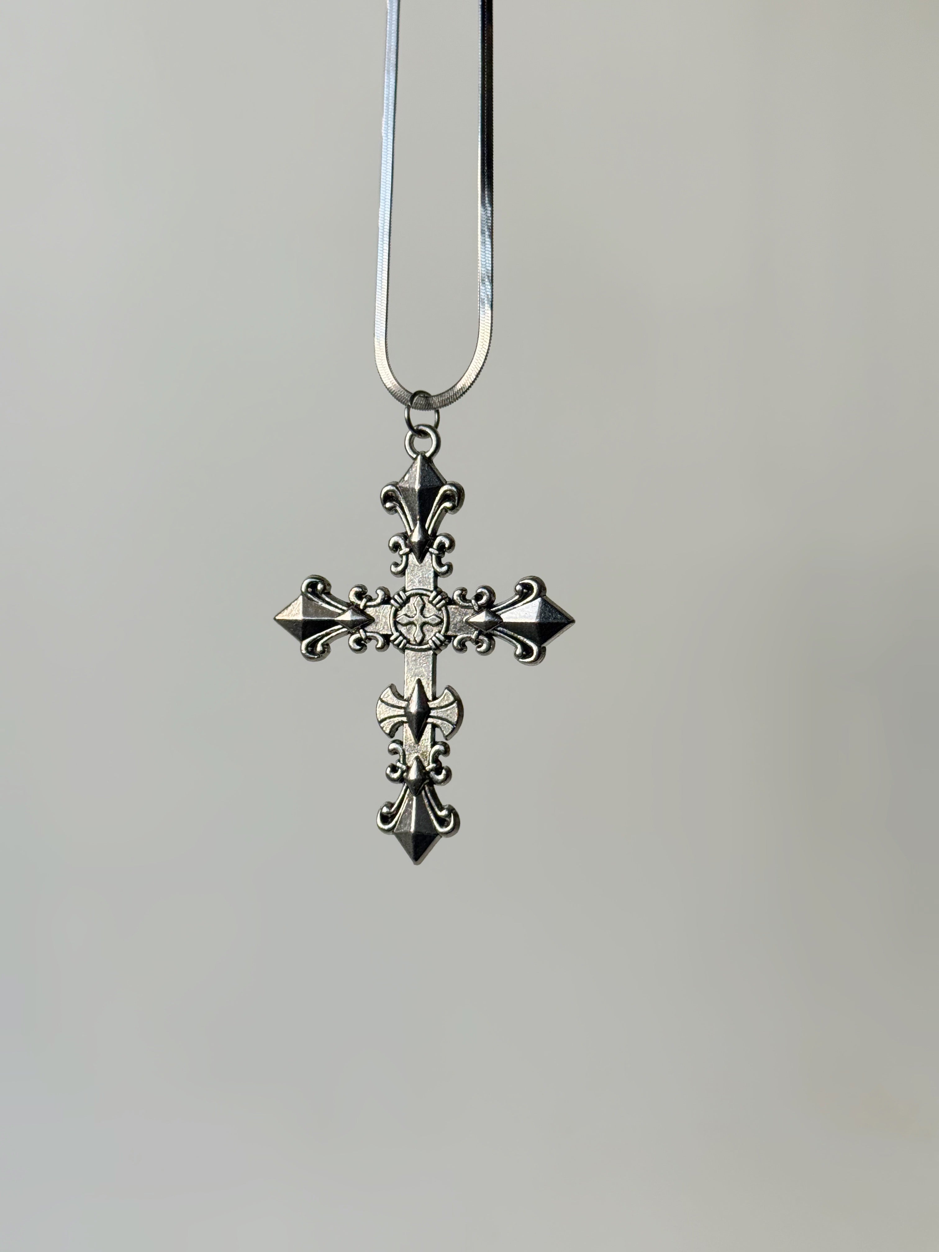 Gothic cross pendant