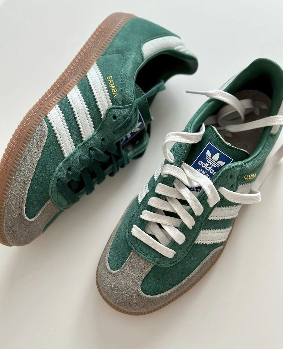 Adidas samba green grey