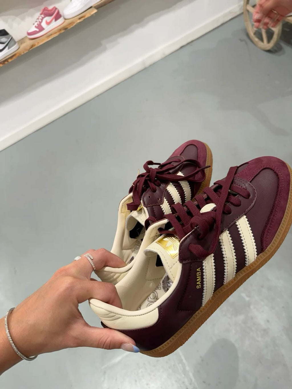 Adidas samba maroon