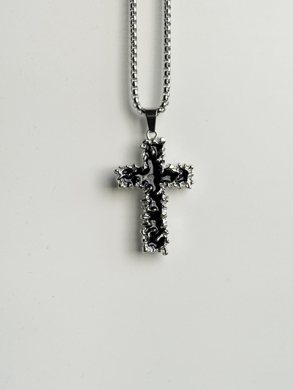 Gothic cross pendant chain