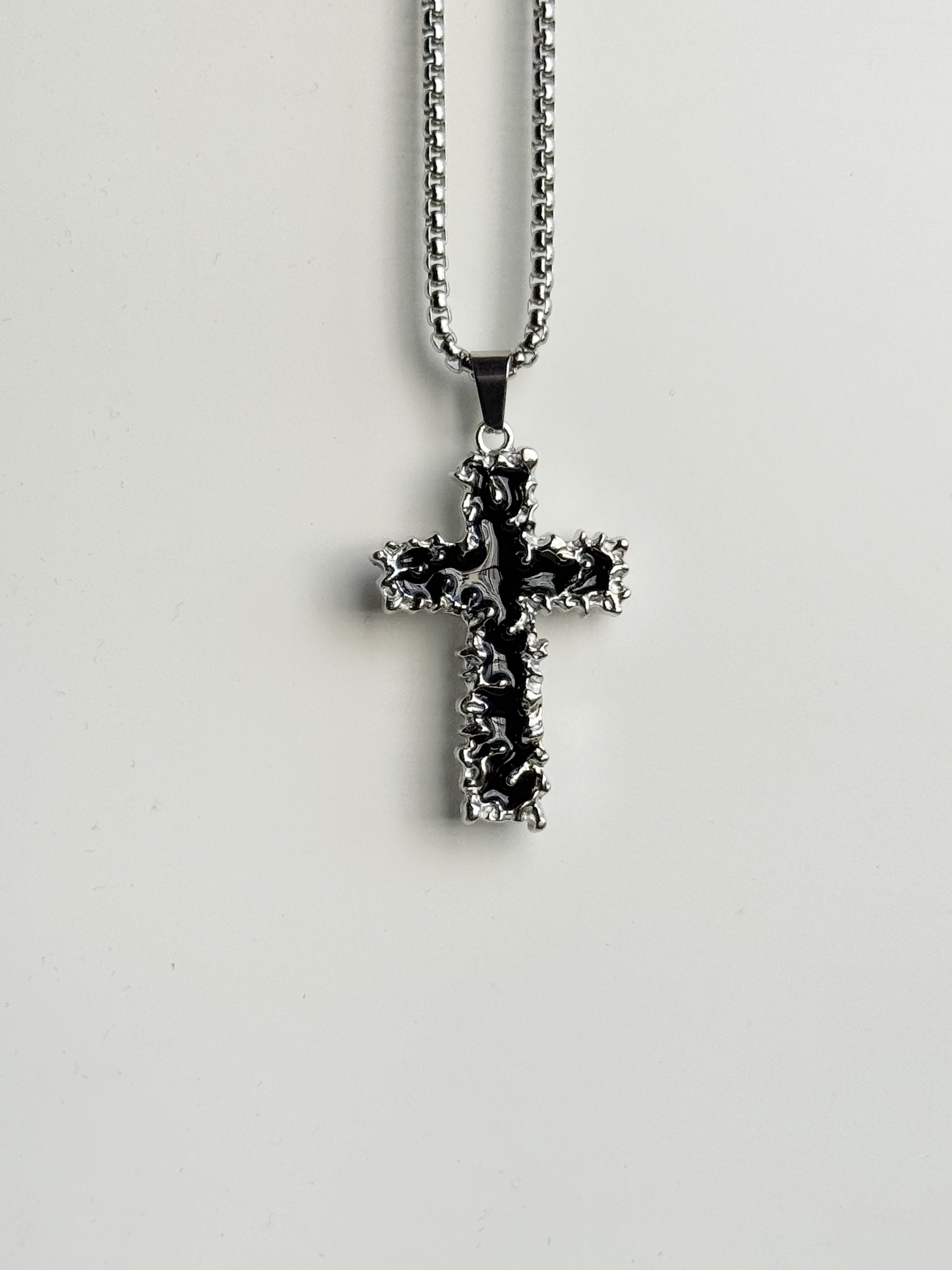 Gothic cross pendant chain