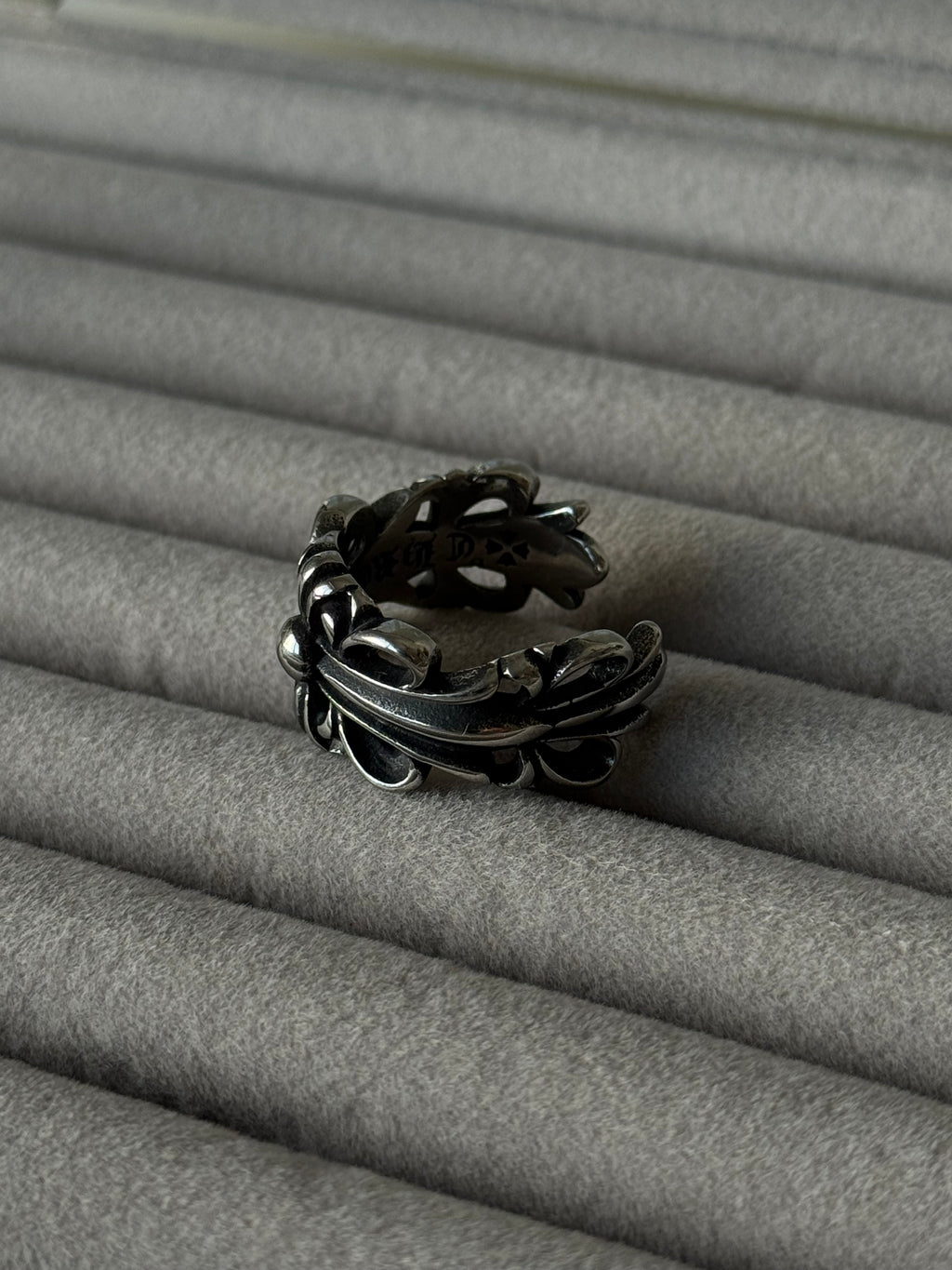 Chrome Hearts Double Floral Cross Ring