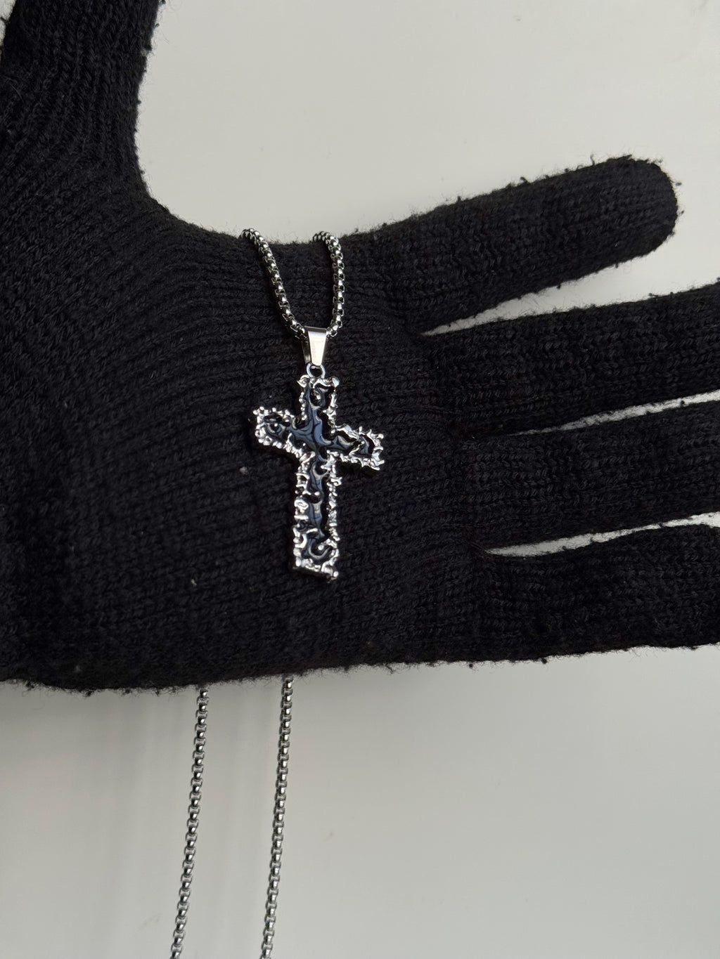 Gothic cross pendant chain