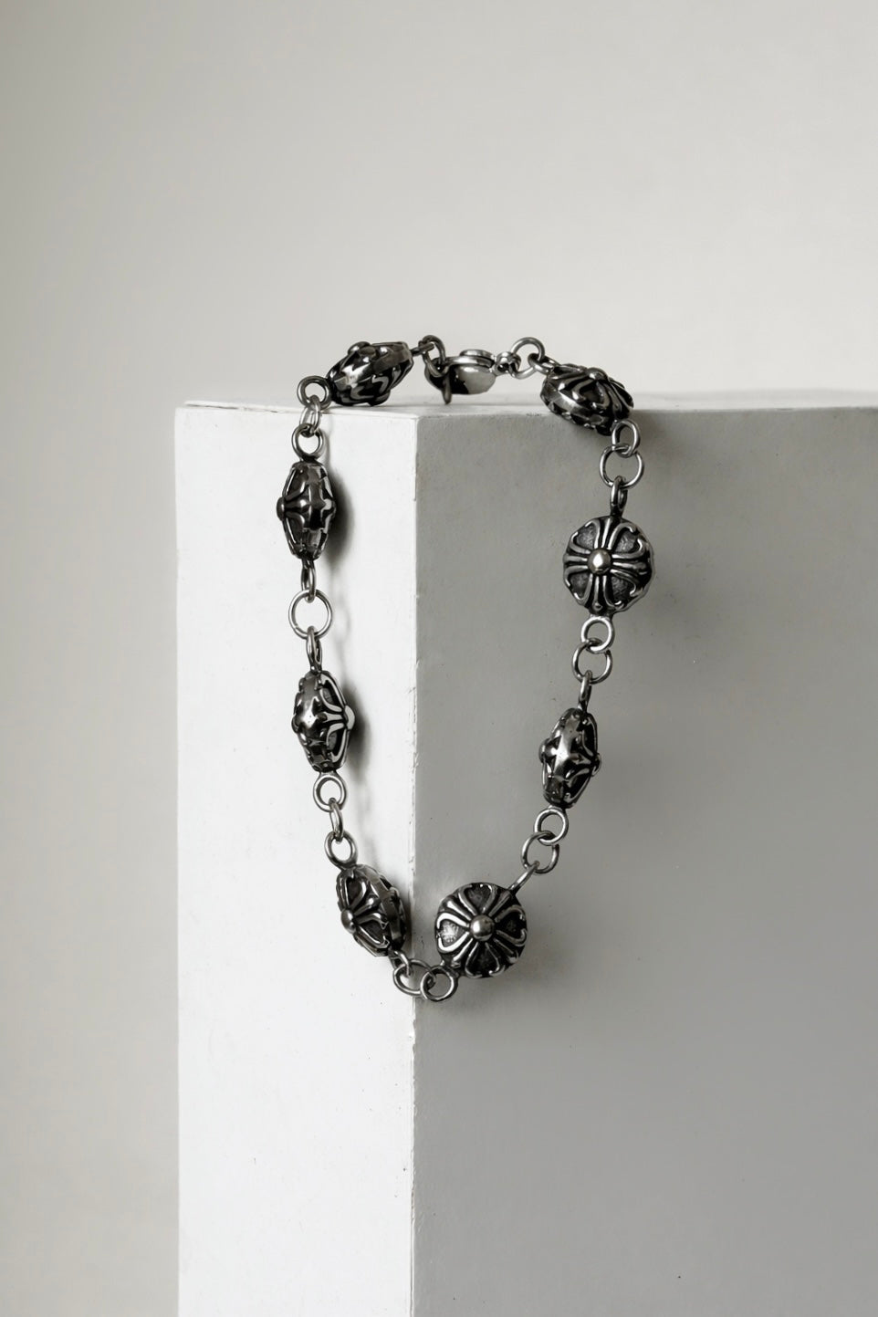 Chrome hearts cross ball bracelet