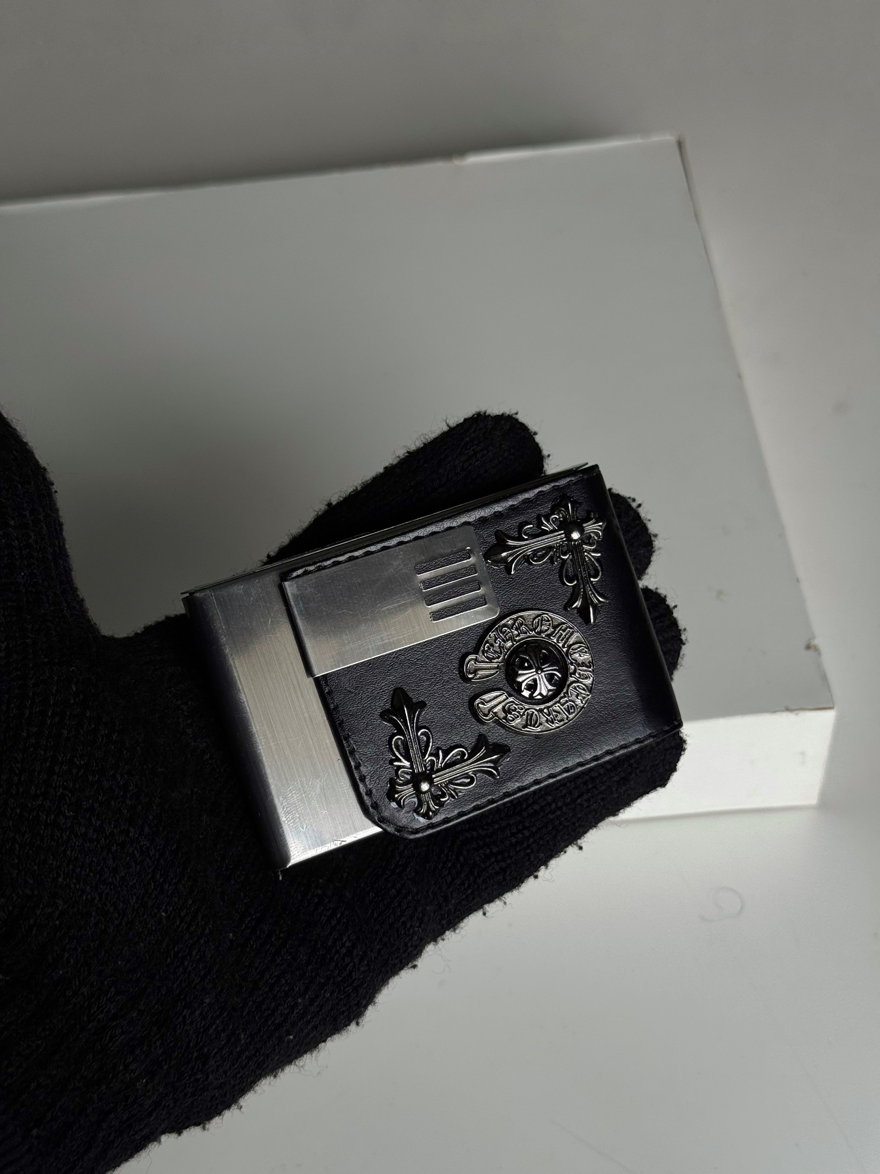 Metal gothic cross wallet