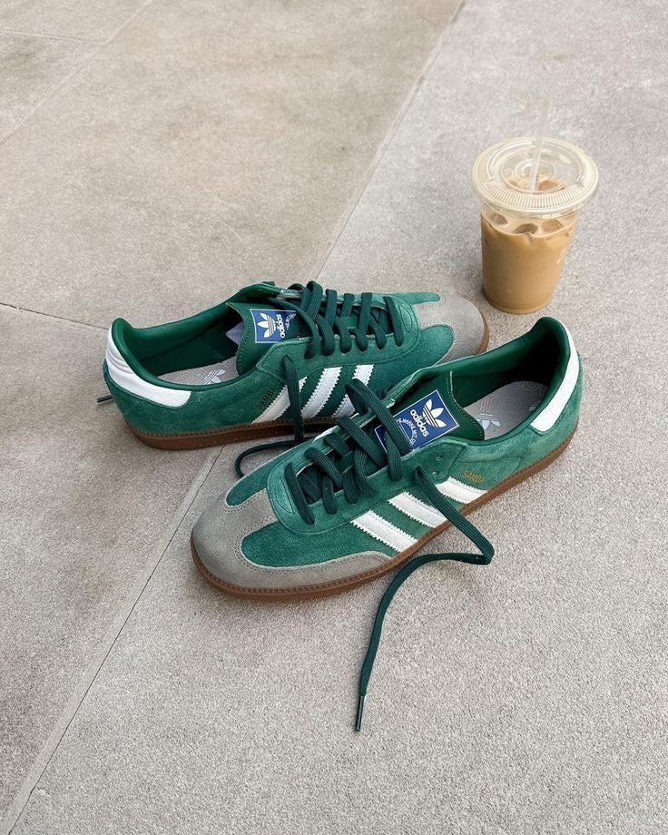 Adidas samba green grey