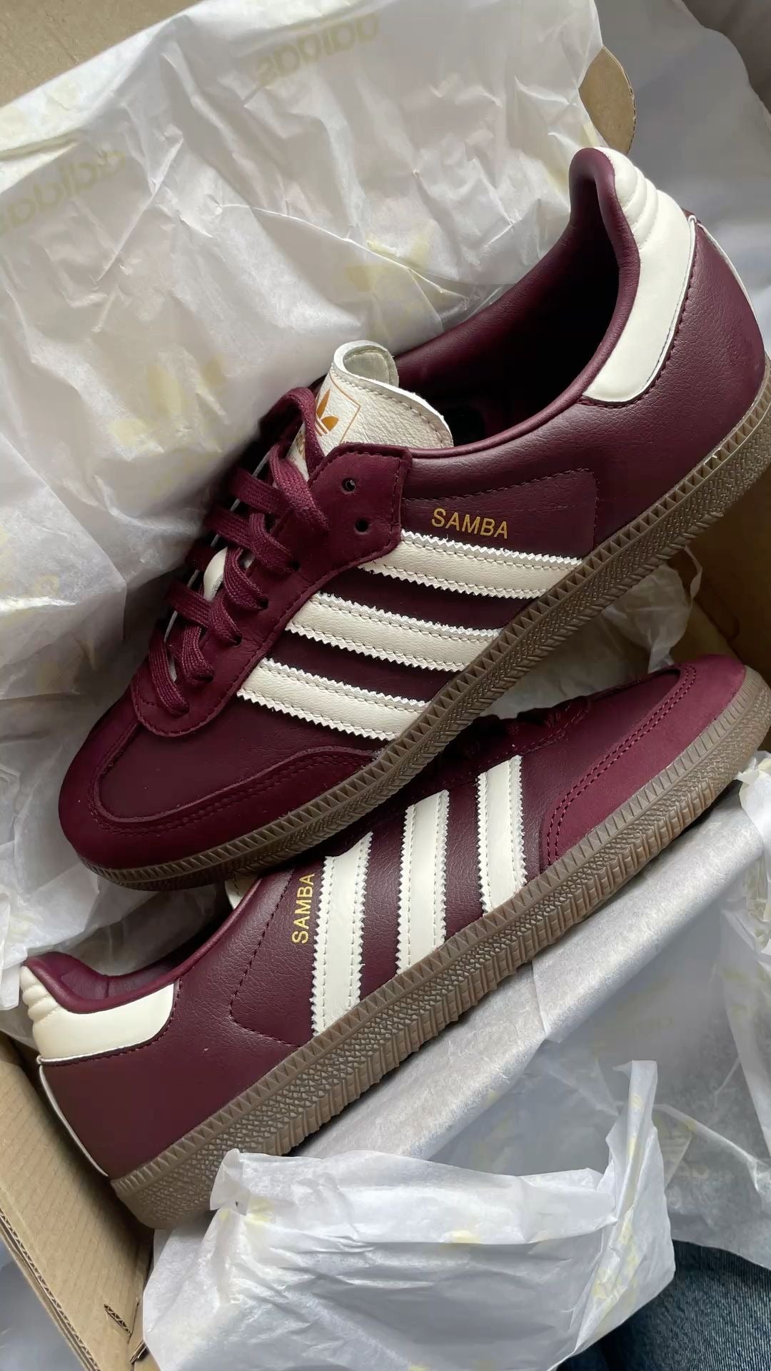 Adidas samba maroon