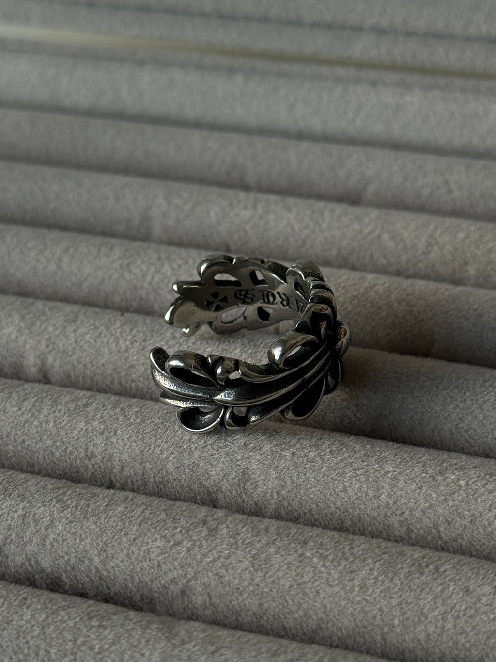 Chrome Hearts Double Floral Cross Ring